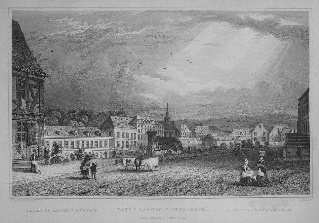 Bad Schwalbach um das Jahr 1840