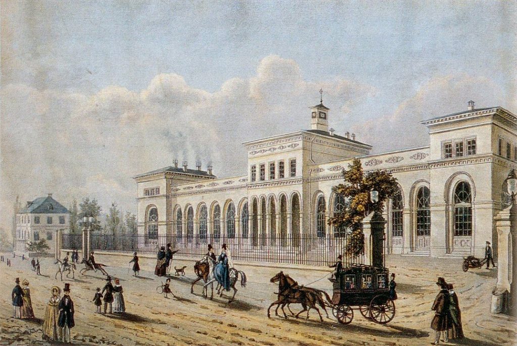 Frankfurt am Main - Taunusbahnhof um 1850