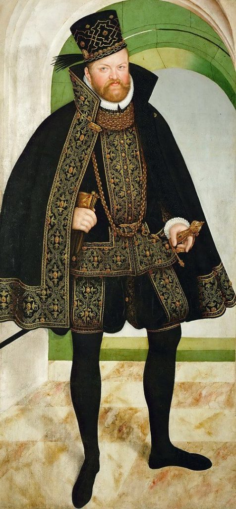Kurfürst August von Sachsen - Gemälde von Lucas Cranach
1584 Kuraufenthalt in Bad Schwalbach
