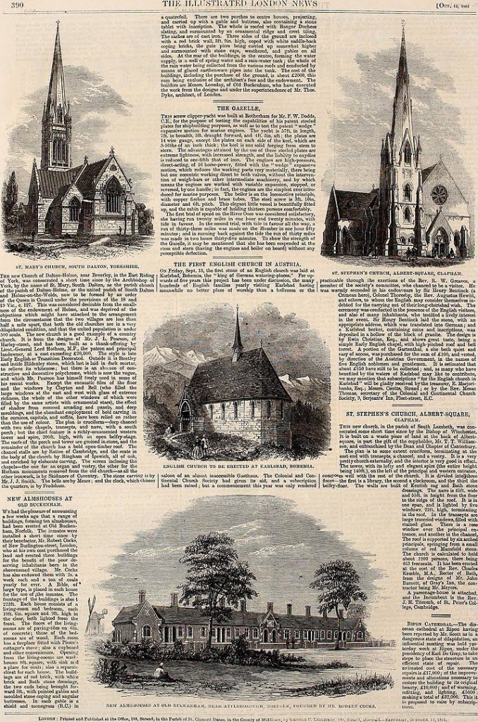Bericht über Karlsbad in: The  Illustrated London News, 1861