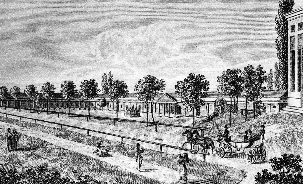 Franzensbad Kolonnade um 1850 Františkovy Lázně