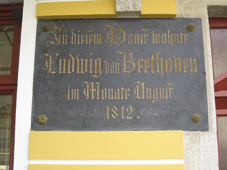 Gedenktafel Beethoven Franzensbad