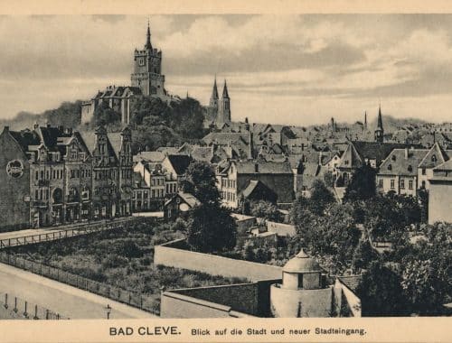 Bad Cleve Blick auf die Stadt - historische Ansichtskarte